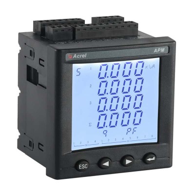 3 Phase Panel measuring all electronic parameter Power Meter with Lcd Display APM800/F