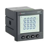 Three phase panel power meter with 2DIDO THDI and THDU AMC72L-E4/H