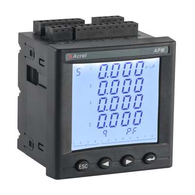 APM801/F multi tariff 3 phase multifunction panel power meter with profibus SD harmonics